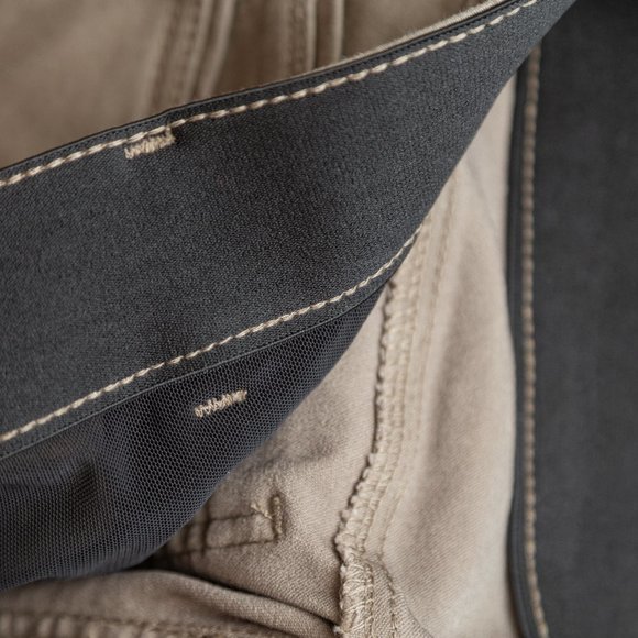 Dark Khaki Elastic Waist Pants - Picture 3 of 6